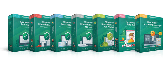 Kaspersky producten