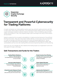 Cryptobeurzen beveiligen met Kaspersky CEX Security