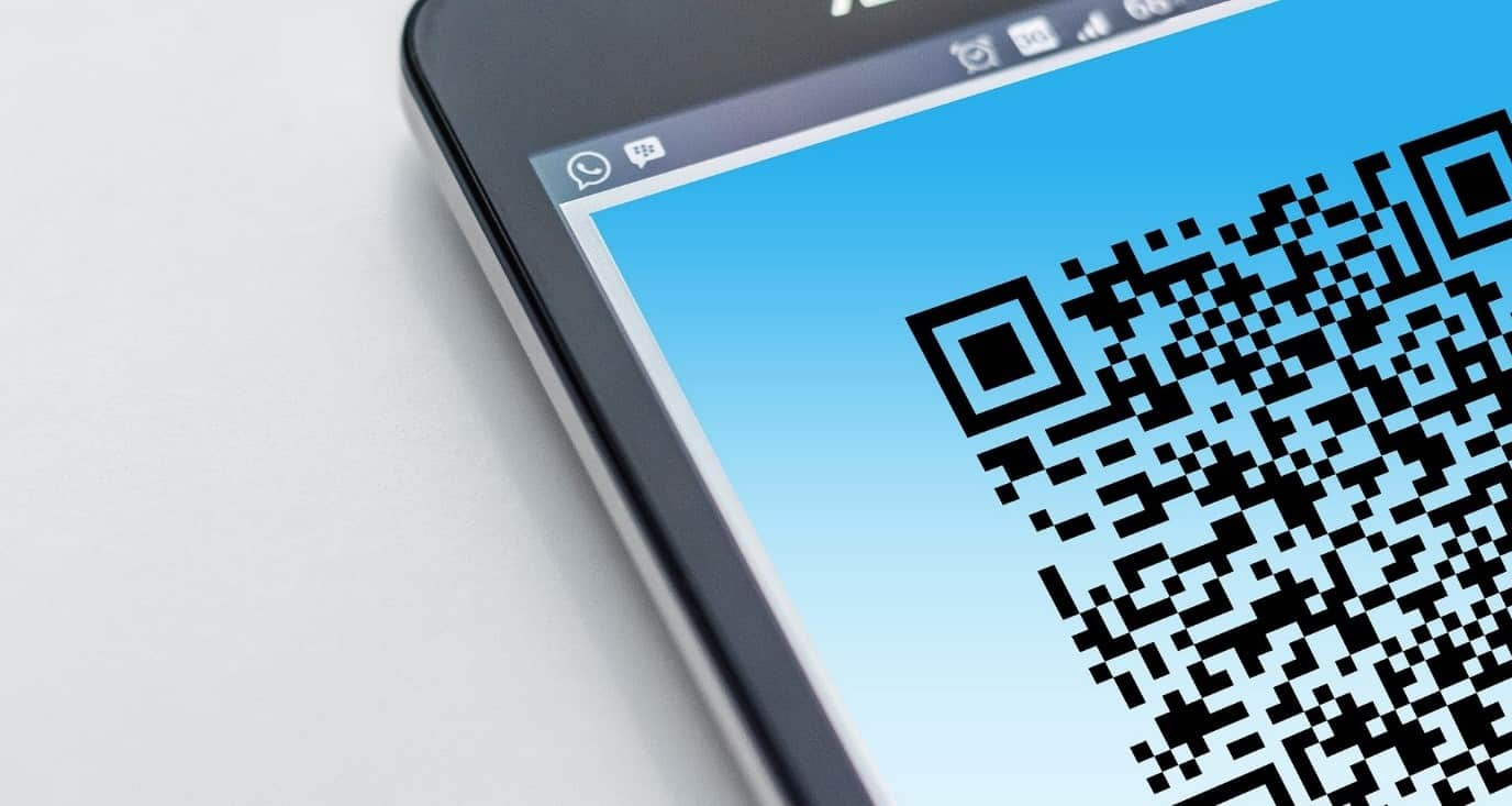 QR-code op mobiel