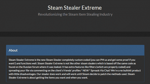 Steam Stealer Extreme